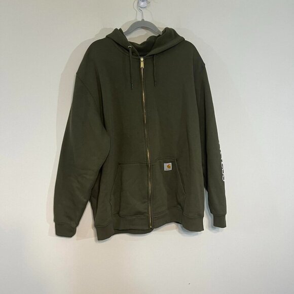 Carhartt Other - Carhartt x Guiness Full Zip Olive Green Hoodie XXL